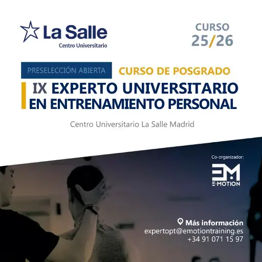 EXPERTO UNIVERSITARIO EN ENTRENAMIENTO PERSONAL - LA SALLE